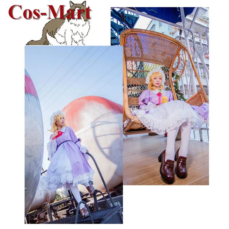 

Cos-Mart Game Touhou Project Maribel Hearn Cosplay Costume Cute Formal Dress Maid Outfit Female Role Play Clothing Custom-Make