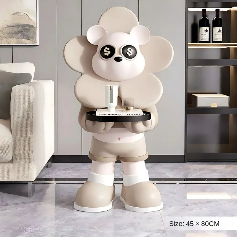 

Money Bear Large Floor-standing Ornament, Light Luxury Living Room Decoration, TV Cabinet, Sofa Side, Coffee Table Tray Gift