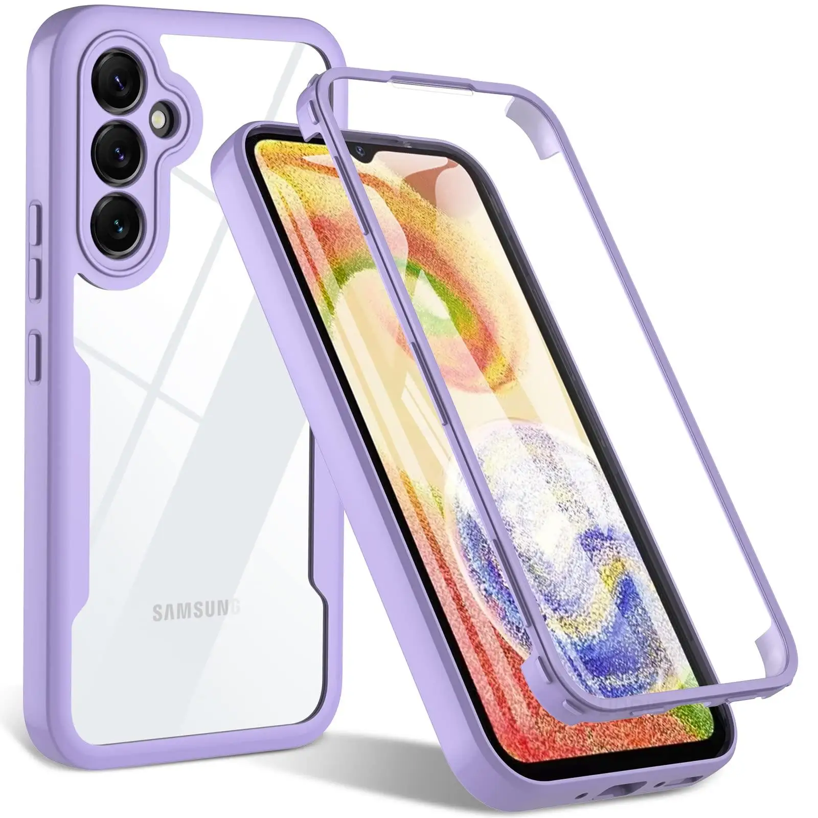 Clear 360-Degree Full Body Screen Protector Case - Transparent Cover