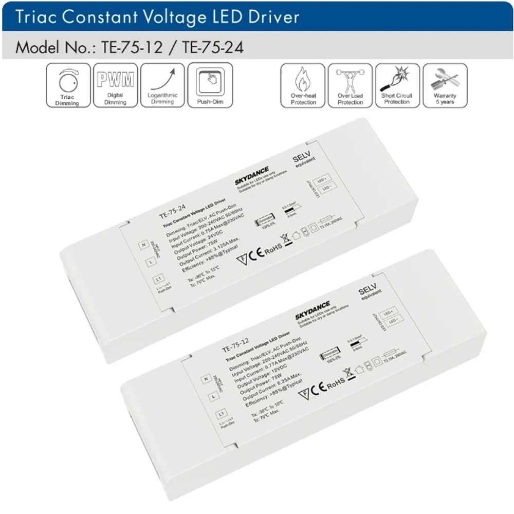 รูปสินค้า ไดรเวอร์หรี่แสง LED แบบ Triac ปรับความสว่างได้