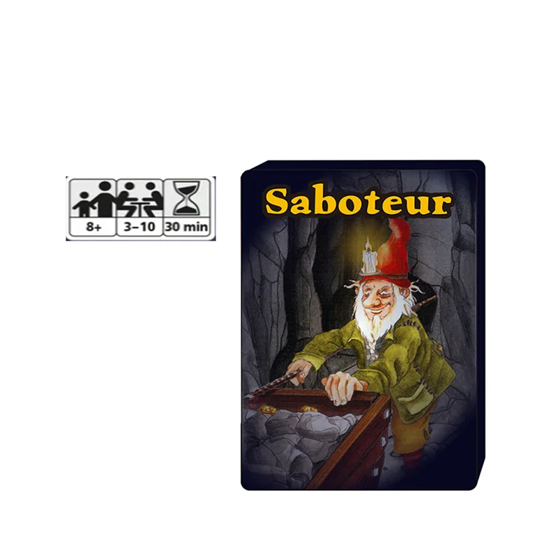 

2022 Latest Saboteur 1 Card Game for Home Party Fun English Version Miners Playing Cards .board Game for Beginners