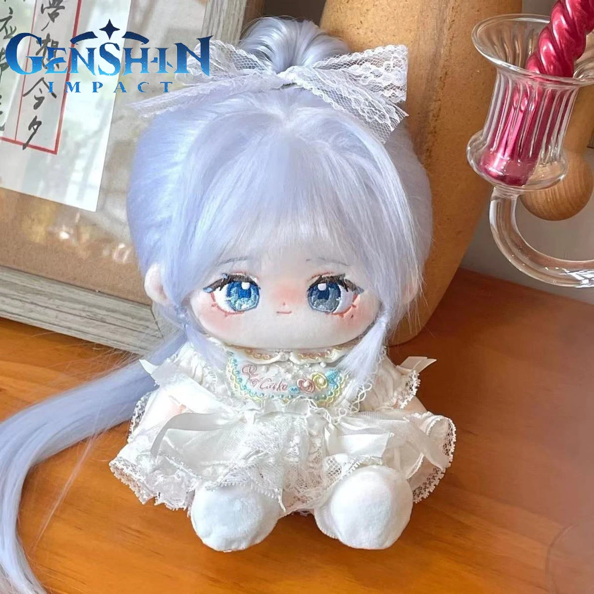 

Genshin Impact Kamisato Ayaka Plush Toys Kawaii Stuffed Plushie Cotton Doll Children Toys Birthday Gift Game Cosplay Doll Gift