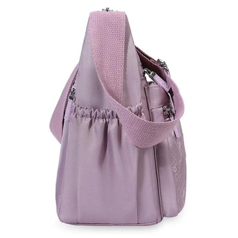 2024 New Multi-compartment Large-capacity Crossbody Bag Canvas Small Cloth Bag Versatile Casual Women's Bag Mom Bag Shoulder Bag