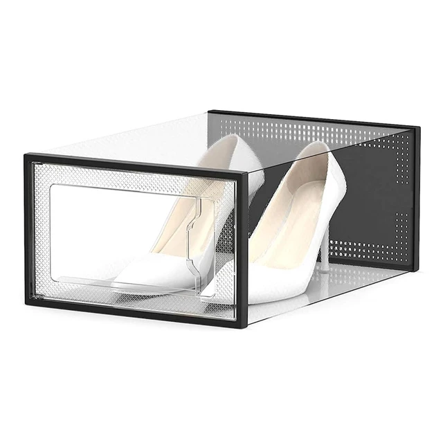 Caja de zapatos, zapatero de plástico transparente / caja de almacenamiento  de zapatos Meterk blanco