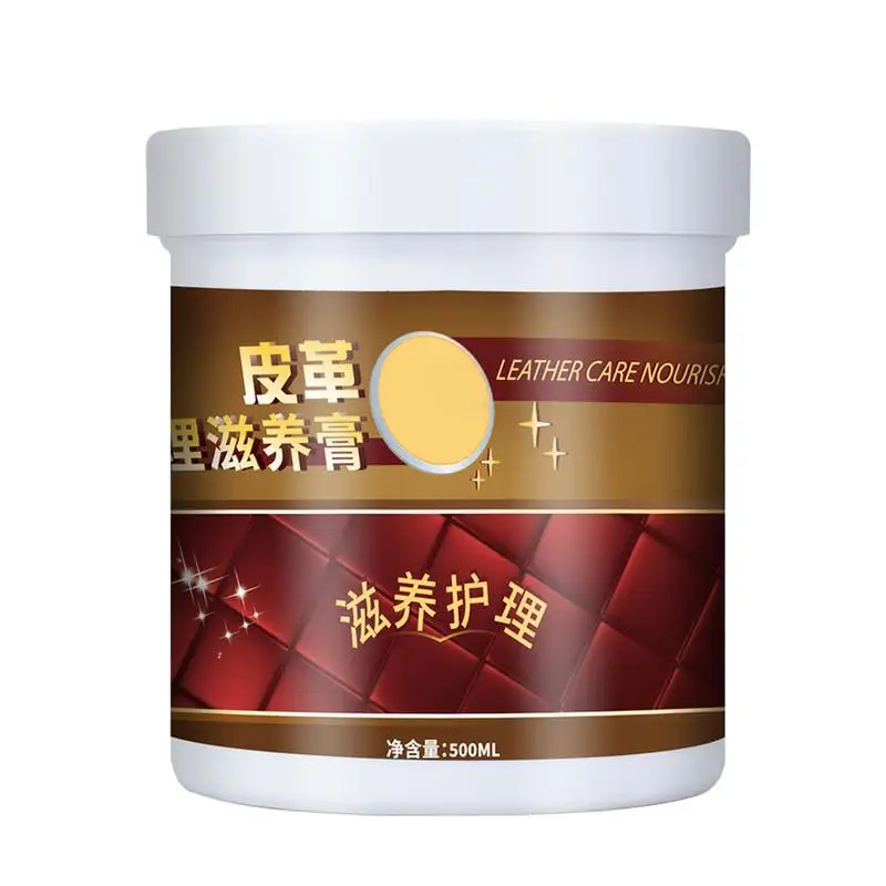 

Car Leather Repair Care 500ml Leather Conditioner Restorer For Couch Powerful Leather Conditioning Balm Leather Protection Cream