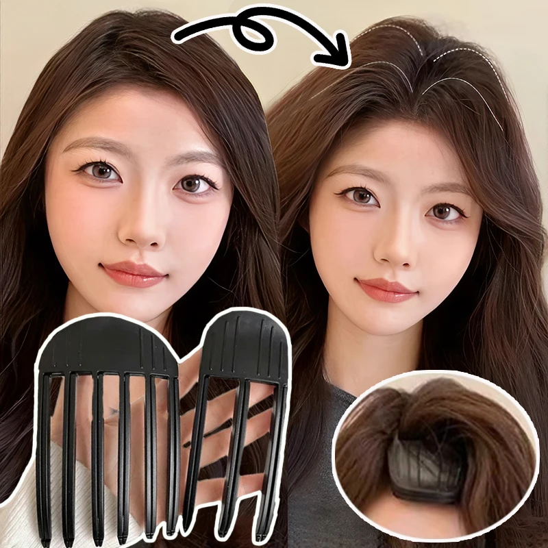 Hair Styling Tool Hair Curling Tools 6/3Teeth Fluffy Hairpin Curling Bangs Clips Hair Roots Volumizing Hair Clips Women Fixed Shape Volume Curling Roller