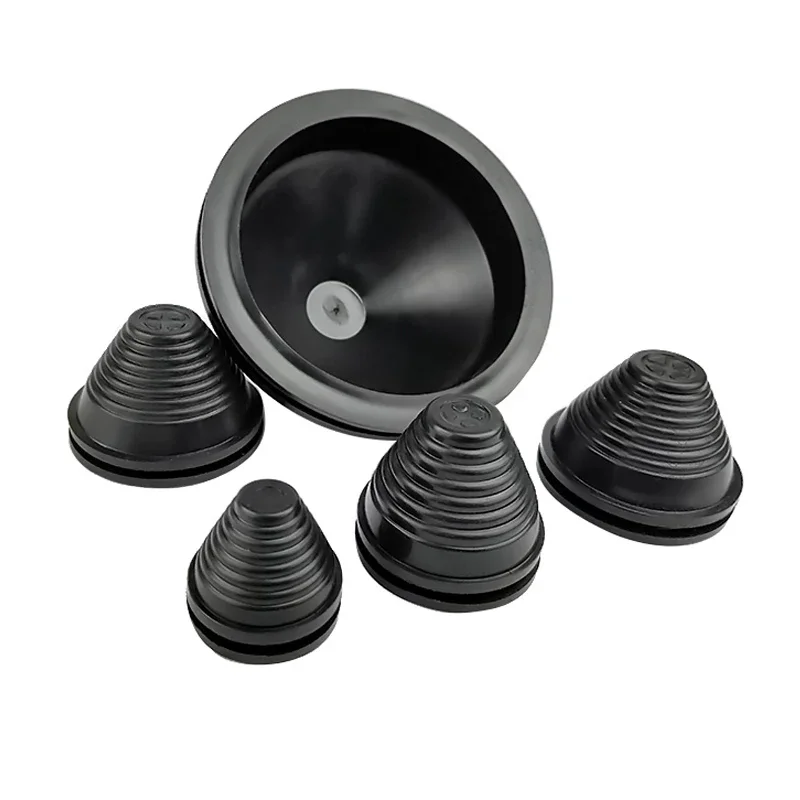 1pcs Rubber Wire Hole dust Covers Plugs Black tapered cable seal Ring grommet gas inlet outlet case box plate cable protector