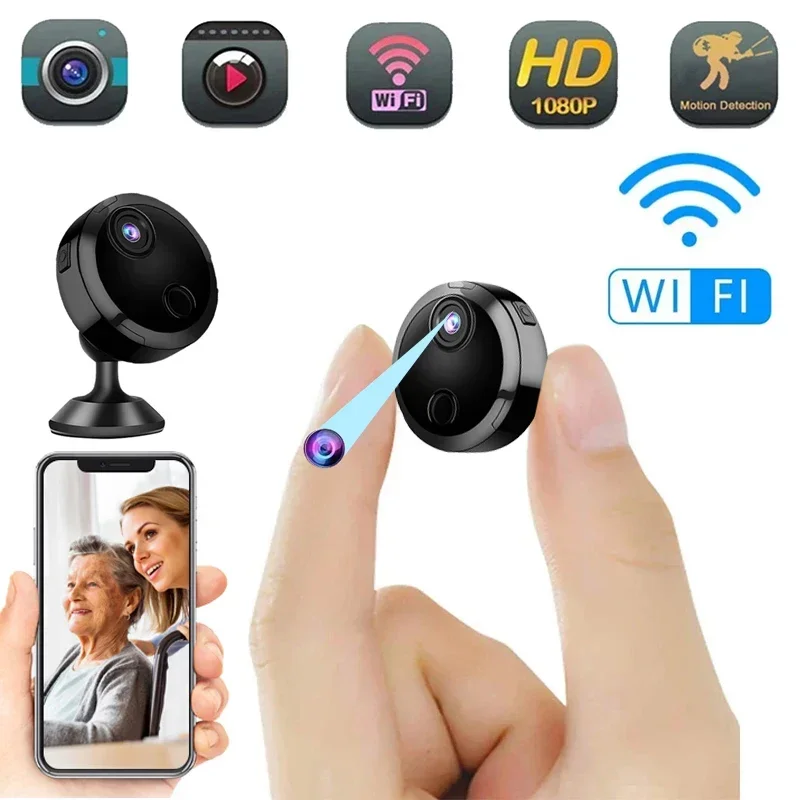 Wifi Mini Telecamera Videocamera Wireless Protezione Di Sicurezza Domestica Monitor Remoto Visione Notturna Cam Motion Detection Micro Kamera Espia