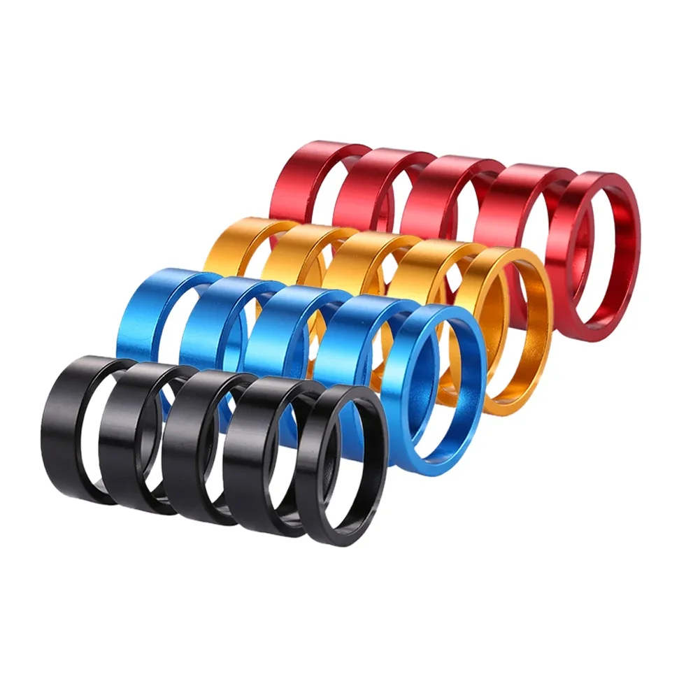 Aluminum Alloy Bike Headset Stem Mountain Bicycle Front Fork Washer Bike Stem Handlebar Spacers Ring Gasket Inner diameter 28mm