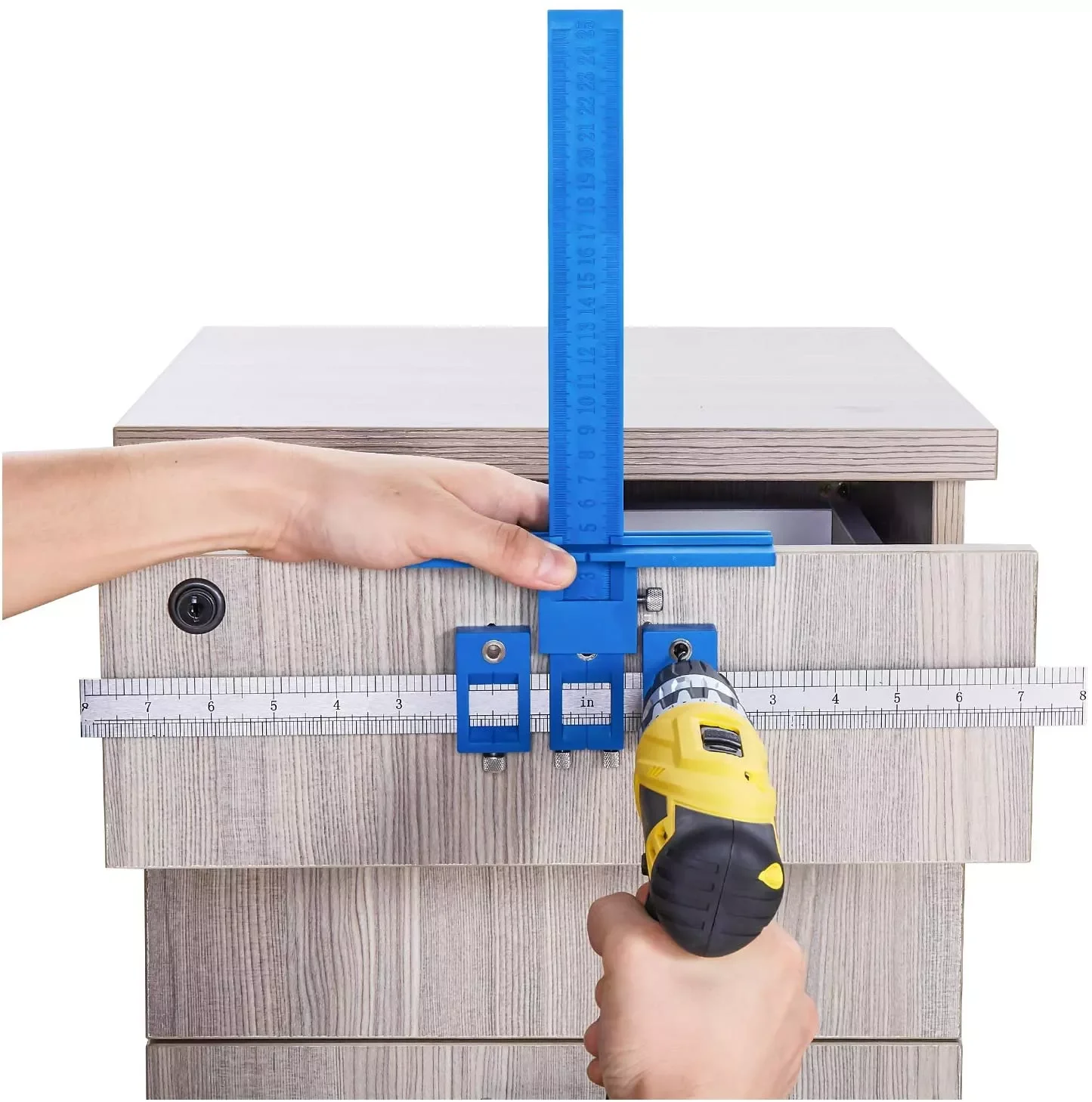 ALLSOME Hardware Jig Template Tool Drawer Pull Jig Jig