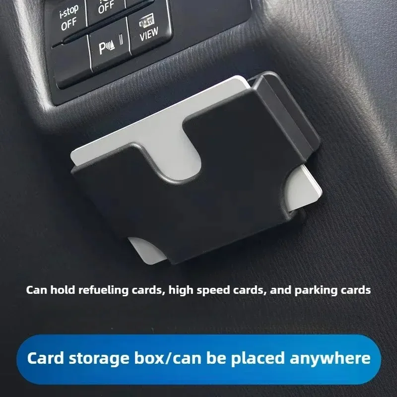 Adhesive Car Interior Multi-Function Card Organizer and Storage Box