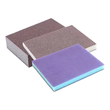 

60-600 Mesh Sanding Block Sponge Abrasive Foam Wet Dry Grinding Polishing Sandpaper Flexible Cleaning Scrubber Sponge Washable