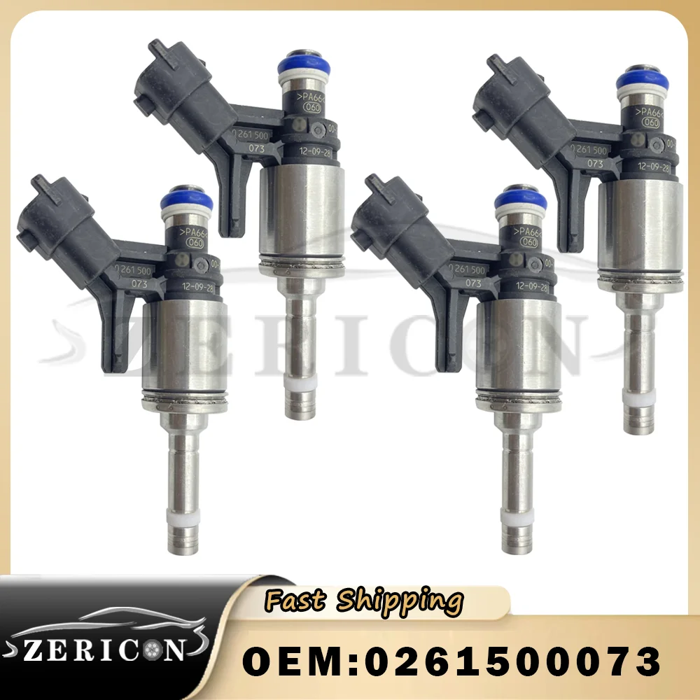 

4pcs Original 0261500073 0261500029 90% New Fuel Injector Nozzle For Citroen C4 C5 DS3 DS4 for Peugeot MINI Cooper Direct 1.6L