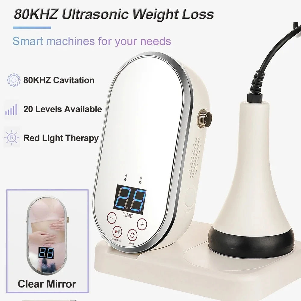 80KHz Ultrasonic Cavitation Machine Body Slimming Massager Shaping Fat Burner Weight Lose Hot Compress Home Use Slimming Device