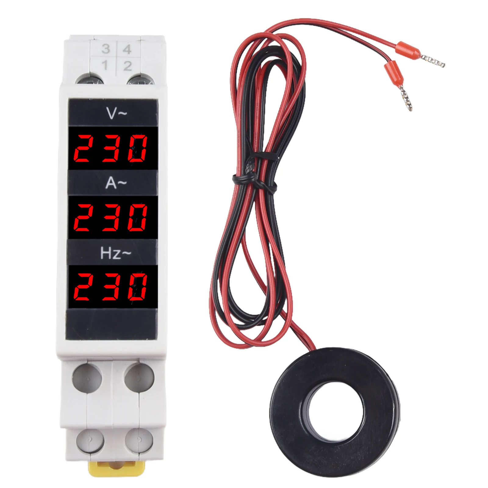 

Single-Phase Digital Voltmeter SDM010A Rail LED Digital Display Three-Phase Modular Ammeter Meter Indicator AC 80-500V 1-10A
