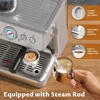 Espresso Machine 15 Bar, Coffee Maker for Cappuccino and Latte Maker with Milk Frother Steam Wand, Fast Heating Coffee Machine 4