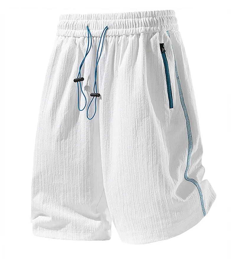 Herren Sommer Eisseide Schnelltrocknend T-Shirt Shorts Set Lässige Mode Sportanzug Stilvolles Outfit – Detail 18