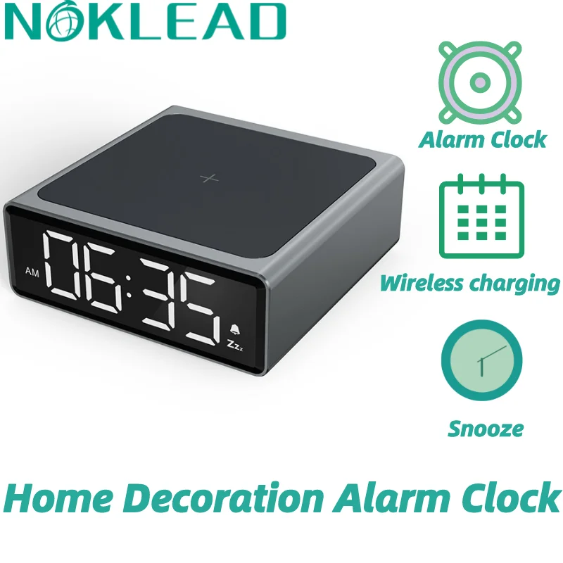 NOKLEADLEDElectricAlarmClocksDigitalBedroomAlarmClockswith