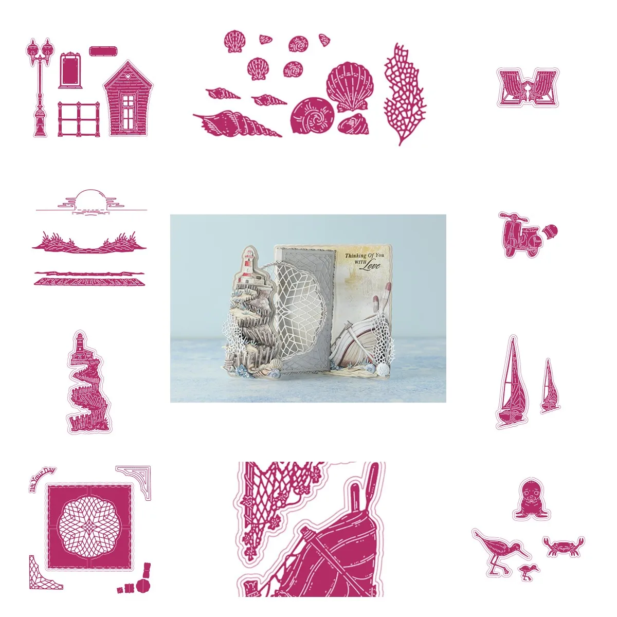 Collection Cutting Dies Scrapbook Diary Carnation Craft Dies