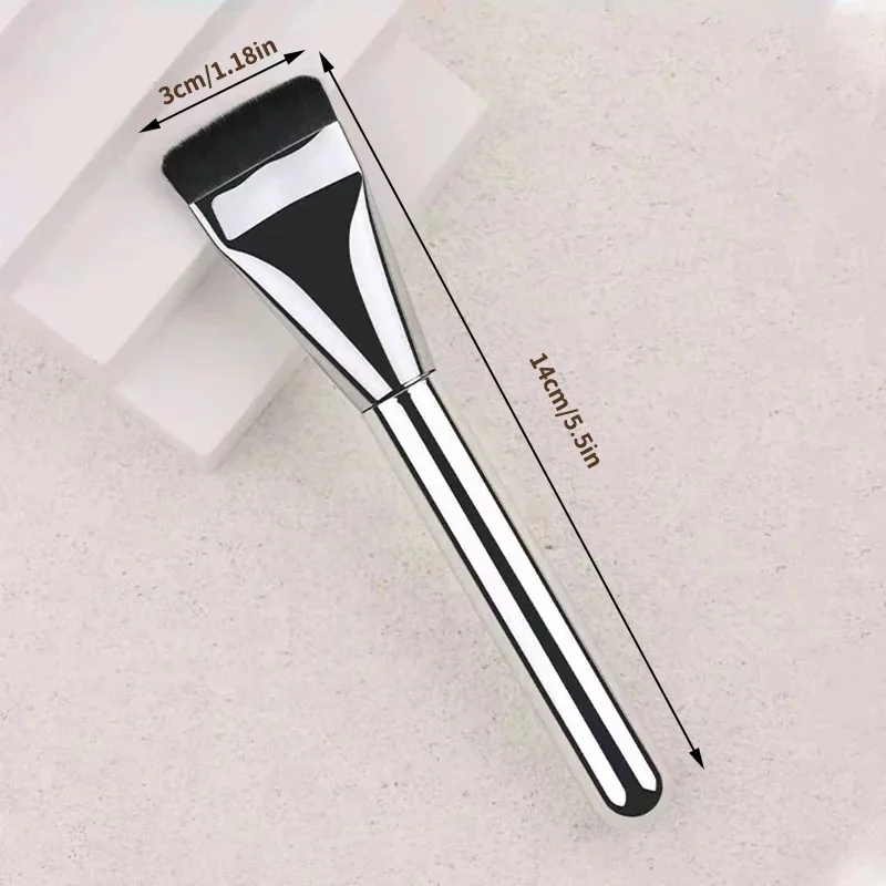 Soft Silicone Bristles Makeup Brush for Primer, Concealer, and Foundation Application