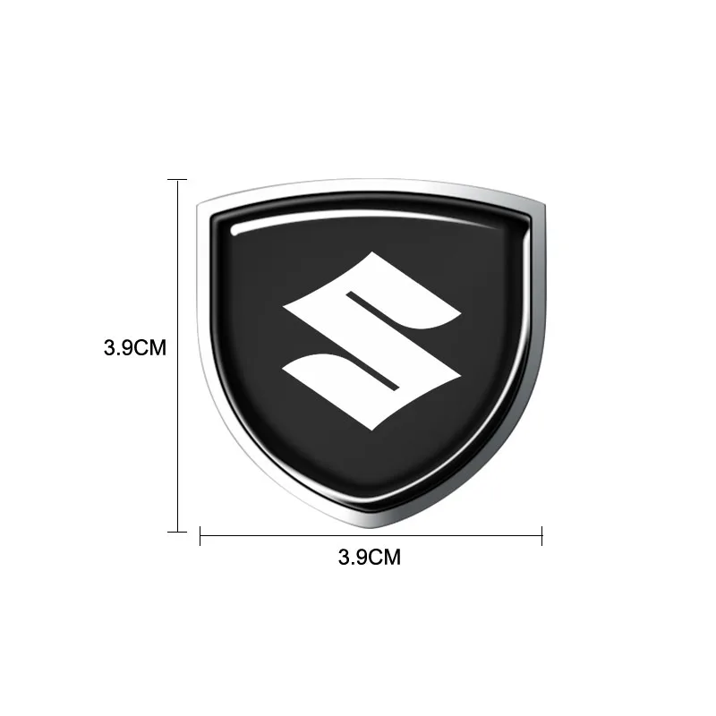 3D 금속 자동차 바디 펜더 엠블럼 쉴드 스티커 장식 자동차 액세서리 (스즈키 스포츠 짐니 그랜드 비타라 밸브 스템 및 캡용)