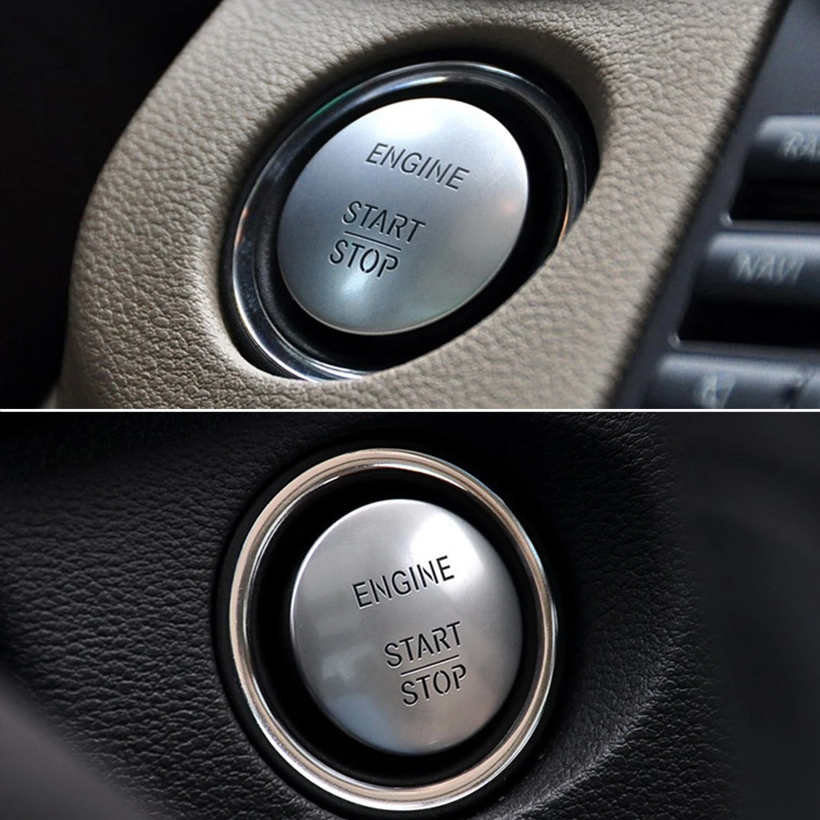 Push Start Button Keyless Engine Start Stop Button Engine Ignition Switch For Mercedes Benz W204 W205 W212 W213 W164 W166 W221