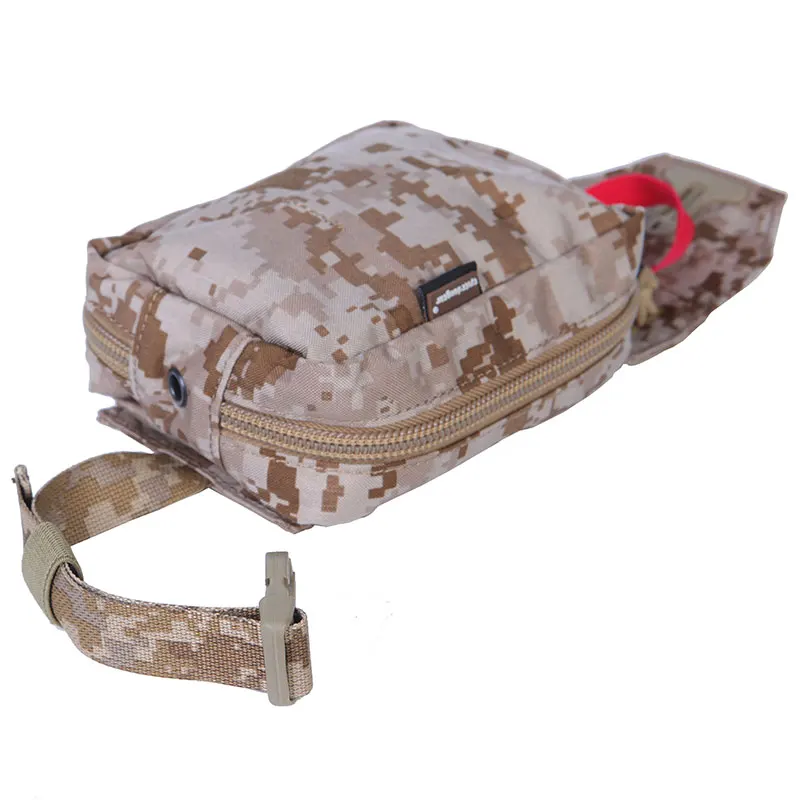 Levez songear-Trousse de premiers soins en poudre, poche médicale, sac de survie EDC en nylon Molle, entraînement sportif en plein air, panneau modulaire Airsoft AOR1