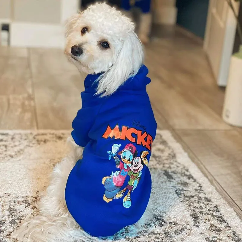 Disney Pet Dog Clothes Mickey Minnie Hoodies For Small Medium Dogs Sweatshirt pet clothes