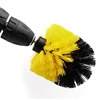 Electric Drill Brush Kit Round Plastic Scrubber Brushes Auto Tires Cleaning Tools for Bathroom Surfaces Floor Grout Tile 6
