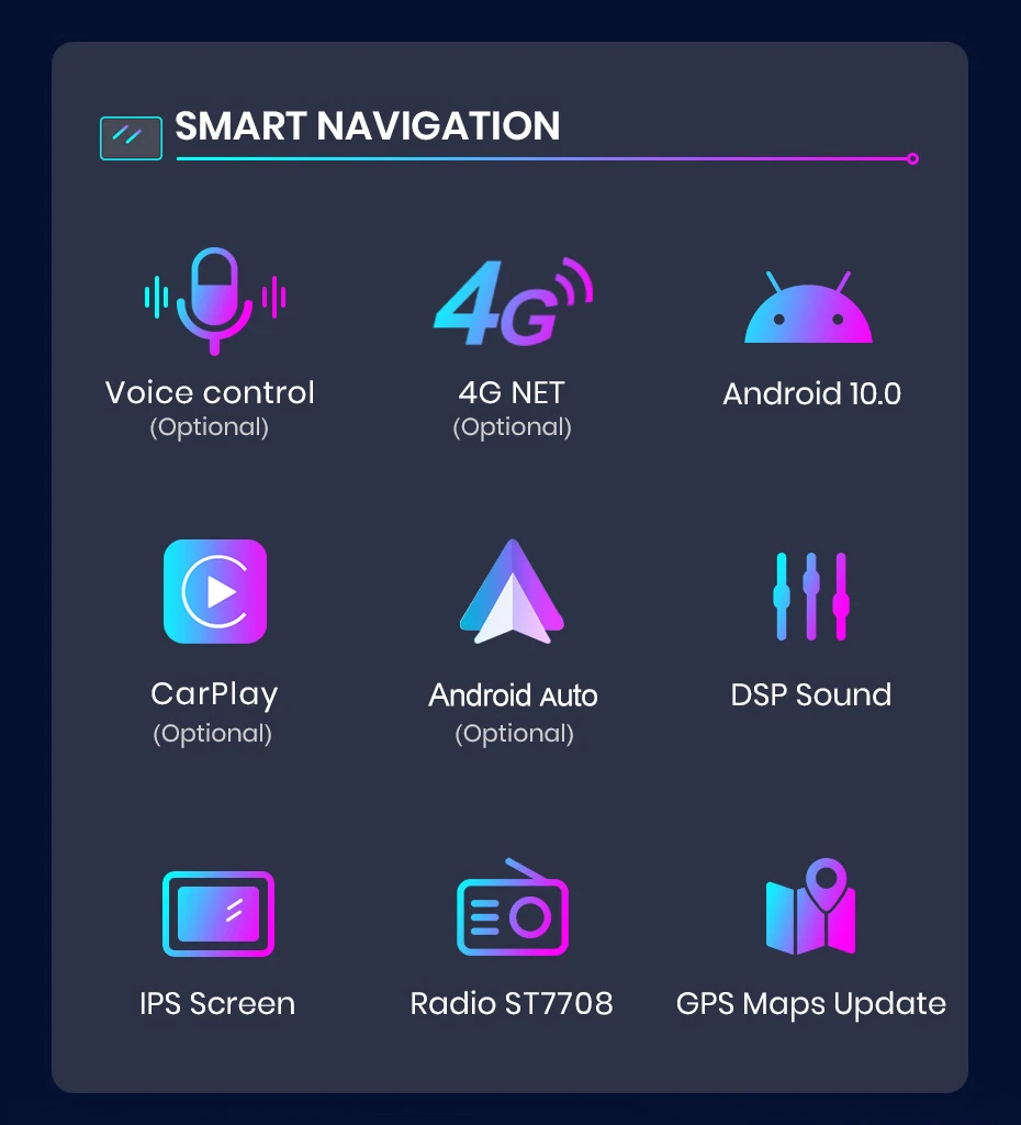 Junsun v1 ai Stimme drahtloses Carplay Android Autoradio für Mitsubishi Pyjero 4 2006-2014 4g Auto Multimedia GPS 2din Autoradio – Detail 3