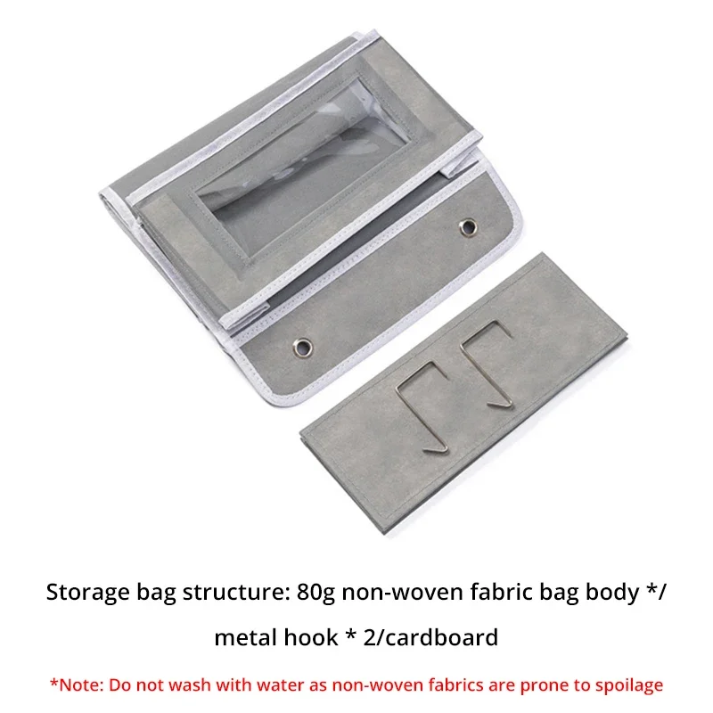 1pc Four-layer Storage Bag Door Hanging Fabric Organizer Bag For Sundries Items Underwear Socks 5