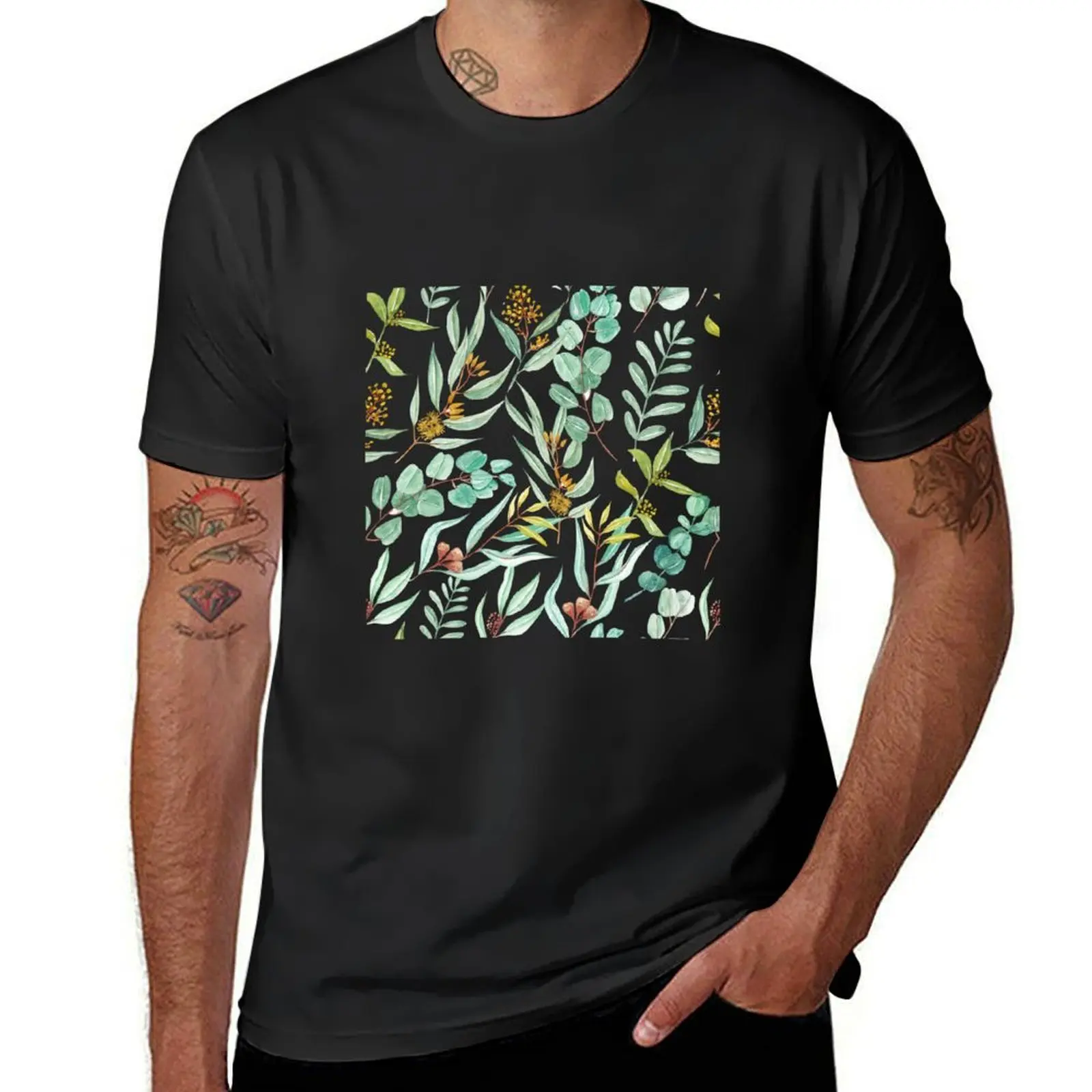 

Leaves T-Shirt oversizeds customs anime clothes tops Men's t-shirts