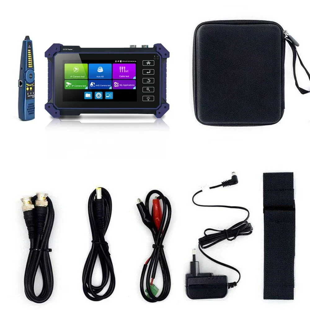 4K IPC CCTV Tester 6 in 1 CCTV Surveillance Camera Monitor Full HD 8MP IP AHD CVI TVI SDI Camera Tester HDMI VGA cctv camera tester
