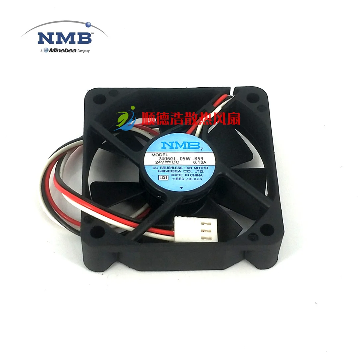 3-проводной Вентилятор охлаждения сервера NMB 2406GL-05W-B59 LQ1 DC 24 В 0,13a 60x60x15 мм