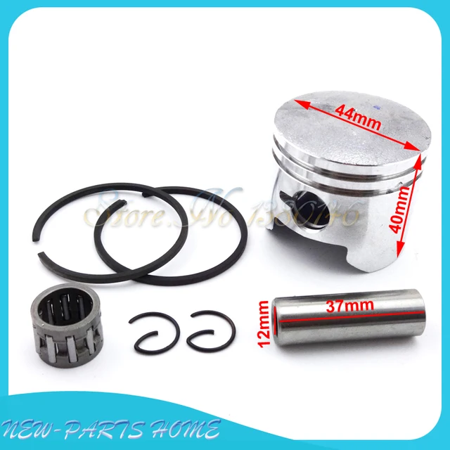 Kit Cilindro Pistone In Lega Di Alluminio Da 44mm - Per Scooter E ATV 2 Tempi 43-49cc | Include Guarnizioni E Accessori - Foto 10