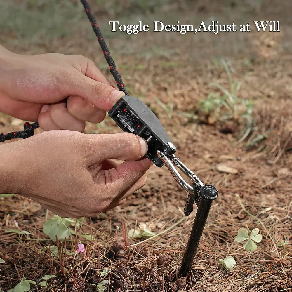 Camping Tent Accessories Camping Tent Fasteners Tent Rope Tightener Camping Cord Buckles Ratchet Hanger Camping Rope Buckle Rope Tie Down Ratchet 4Pcs Tent Adjustable Rope Fastener Fixed Buckle Pulley Tensioner