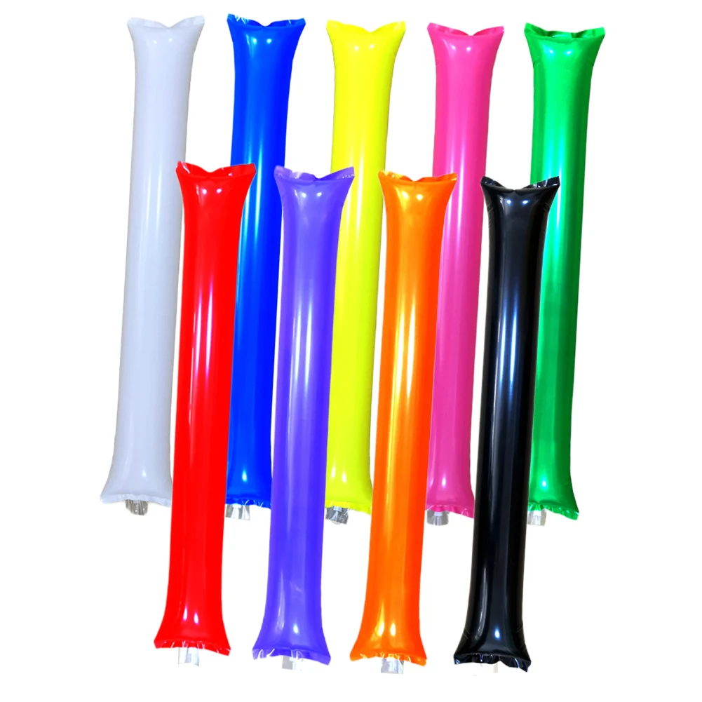 10pcs Inflatable Rods Stadium Noise Maker Refueling Rods Demonstration Balloon Inflator Party Sports Refueling Tools Cheer Props