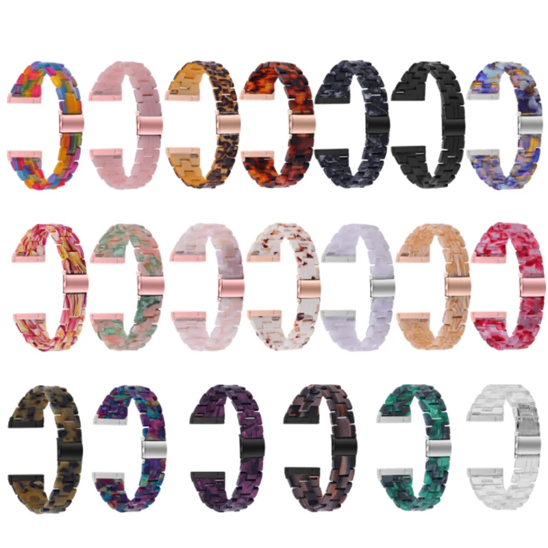 

Resin strap For fitbit versa 4 3 2 versa lite band Wristband Smart watch Women Men bracelet Strap for fitbit sense 2 watchband