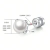 Pearl Stud Earrings For Women Claw Pearl Screw Stainless Steel Back Fashion Jewelry Accessories Party Gift Wholesale 5