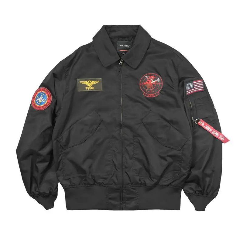 GHbM REVERSIBLE MILITARY COAT OVY 大藤 TOP GUN CWU-36P Spring Army Patch Pilot Flight Casual