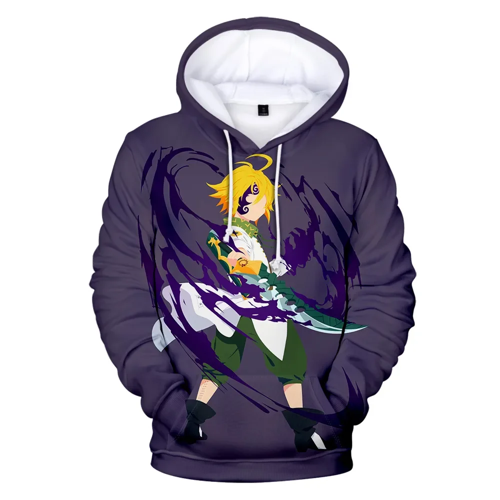 Suitable Autumn Hoodie 3D Comic The Seven Deadly Sins Hoodies Men Sweatshirts Women  Hot Hooded 3D boys girls Streetwear Hoodies