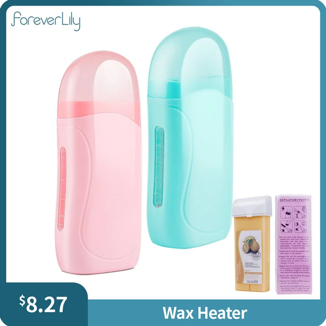 Foreverlily 3in1 Pink Roll On Depilatory Wax Heater Face Body Hair Removal  Epilator Wax Heating Machine With Waxing Strips Paper - Roll On Wax -  AliExpress