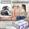 5Pcs Clothes Storage Bags PVC Waterproof Bed Sheet Bedding Dustproof Transparent Organizer Bag for Home Multipurpose Packing 4
