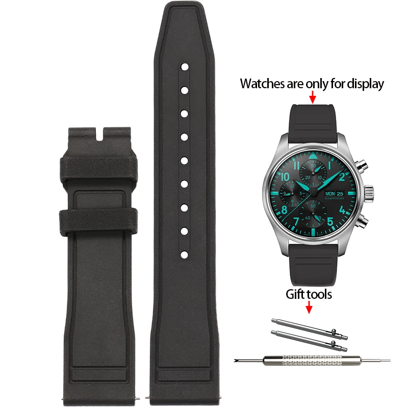 Premium Soft Fluoride Rubber Strap for Luxury Watches – Multiple Sizes Available