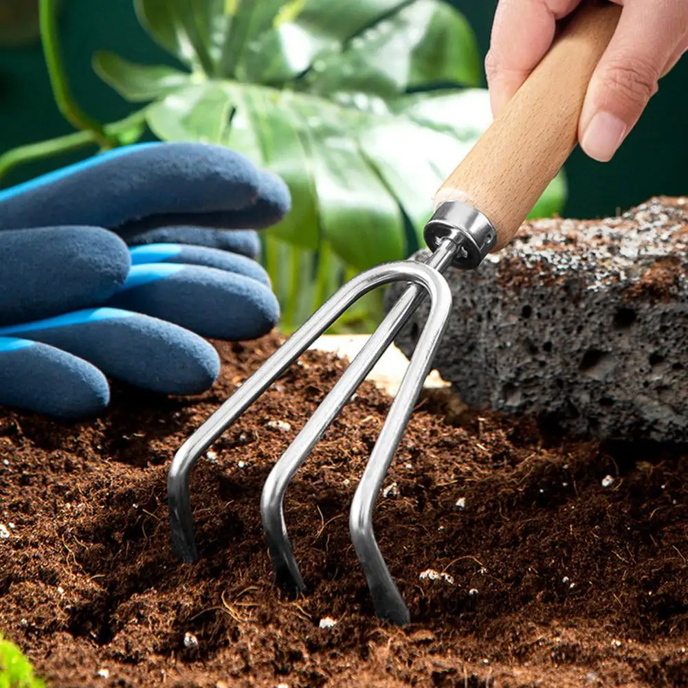 Garden Hand Tool Wide Shovel Hand Cultivator Rake Flowers Potted Household Plant Garden Tools for Digging Transplanting Weeding - 2