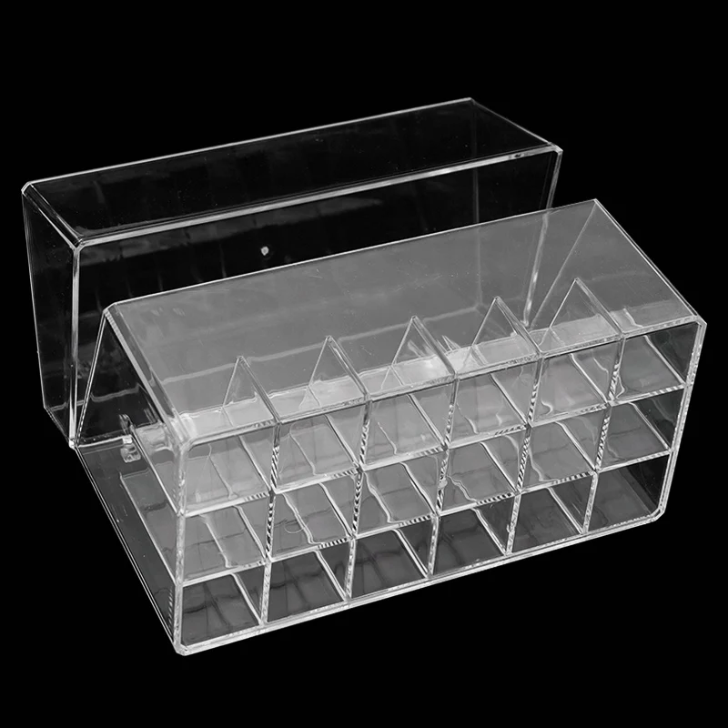18 löcher Dental Ligatur Krawatte Fall Acryl Dental Ligatur Krawatte Halter Transparent Ort Lagerung Box Organizer Zahnmedizin Liefert – Detail 9
