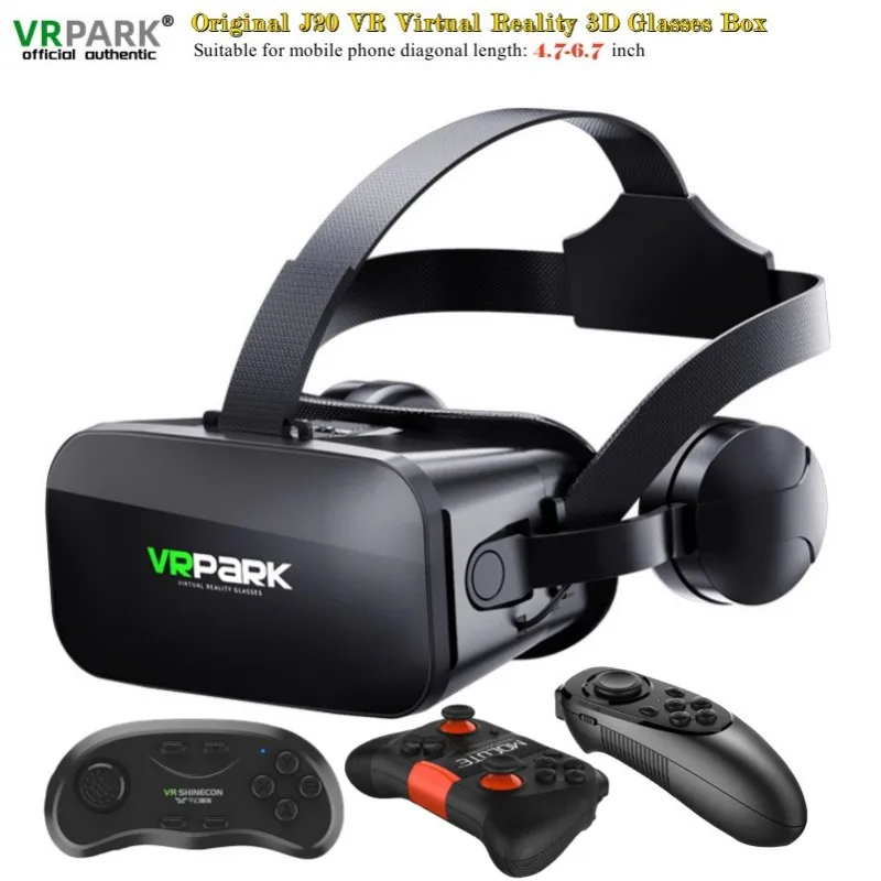 Casque VR Réalité Virtuelle 3D - Compatible Smartphones 5-7 Pouces - Manette Incluse - Réglable