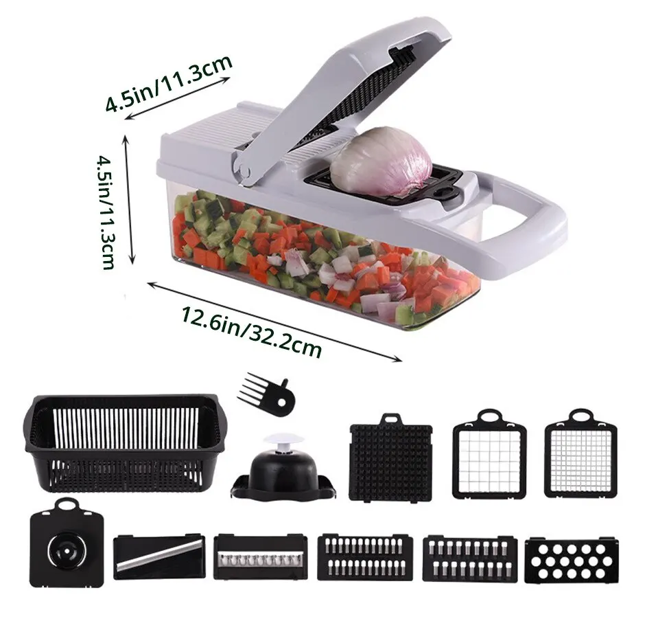 Multi-purpose Kitchen Vegetable and Fruit Dicing Processor Multi-functional and Convenient Vegetable Cutting Machine Kitchen food processor