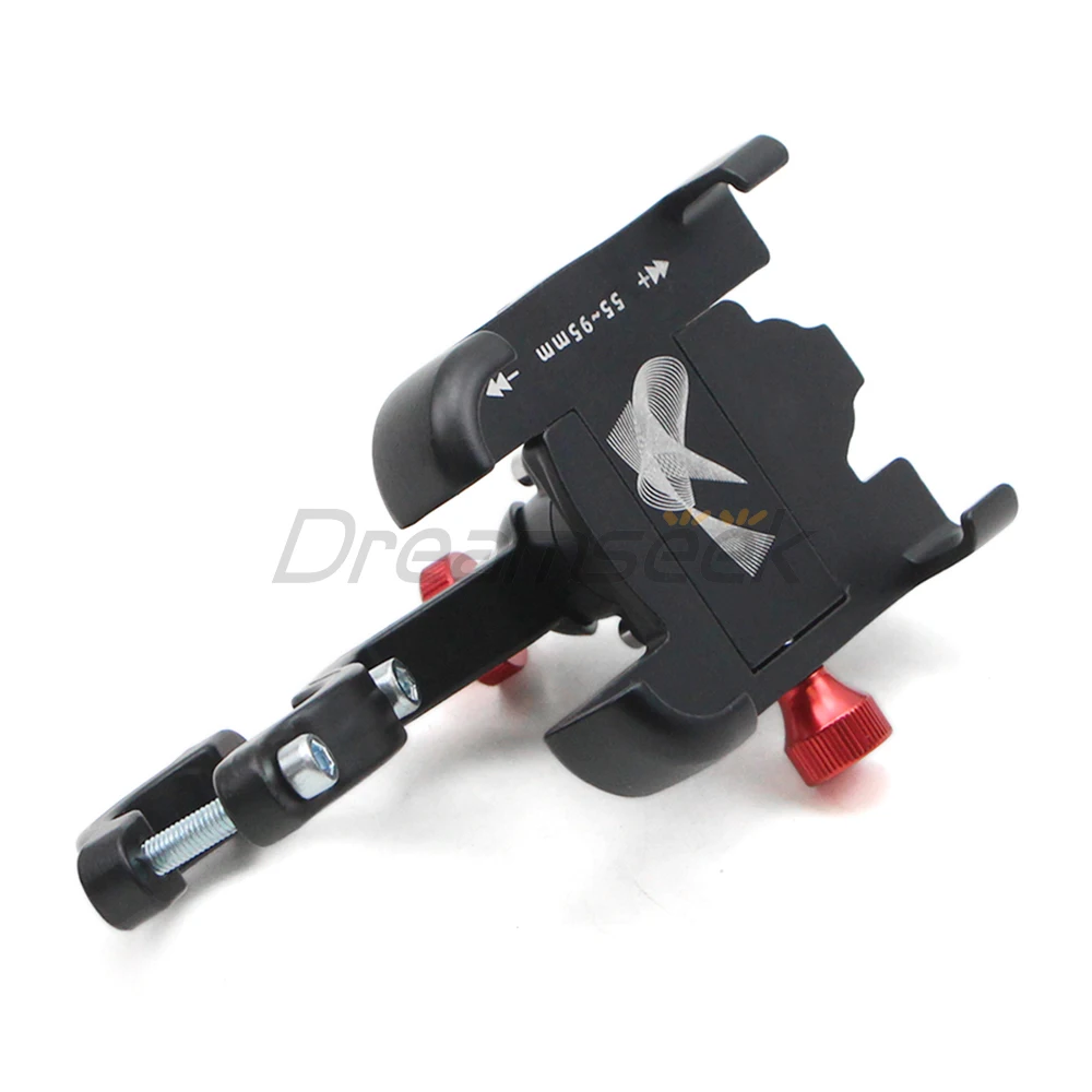 Bicycle Motorcycle Handlebar 360 Degrees Cell Phone Holder Mount Bike GPS Bracket Clip Stand Universal Anti-shake Aluminum Alloy