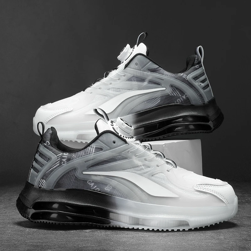 Men's Casual Shoes, Breathable and Comfortable Lining, Elastic and Soft Sole, with a Rotating Buckle Design, Available in Four Colors, Comes with a Cool Glow-In-The-Dark Effect, Perfect for Everyday Wear, Versatile Style